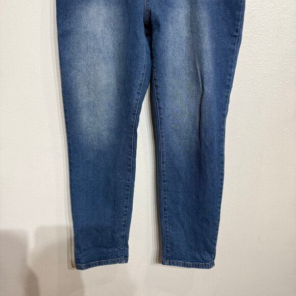 Almost Famous Blue Paperbag Jeans Sz L - Picture 3 of 9